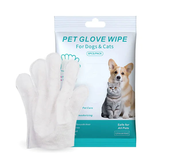 Pet Cleaning Gloves & Wipes